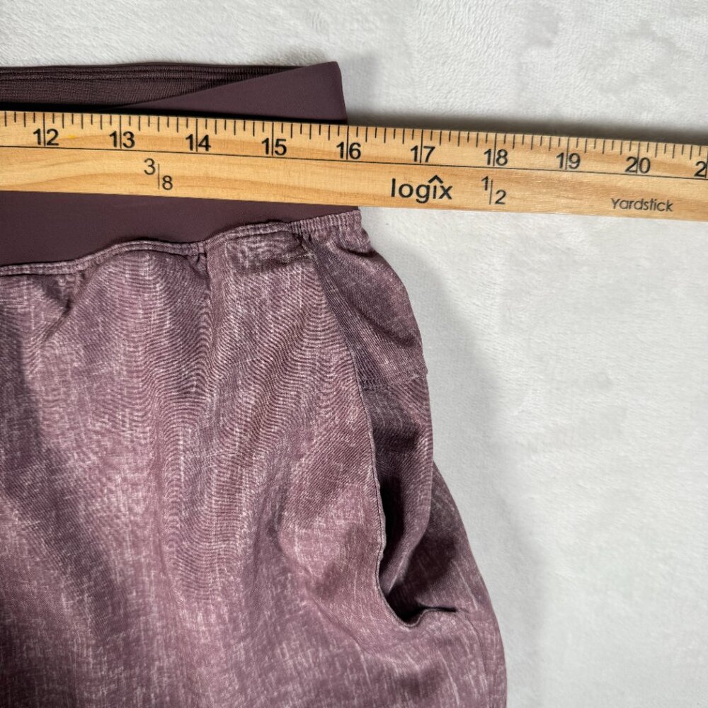 Lululemon Shorts Men Size L Running Linerless Zip Pocket Drawstring Gym EUC - Picture 2 of 9